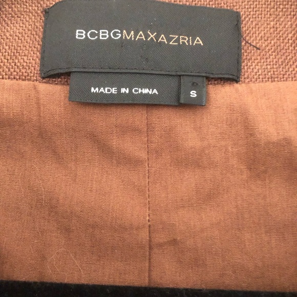 BCBG Max Azria “Gemma” Chocolate Brown Bolero Beaded Blazer. Size S. - Picture 4 of 4